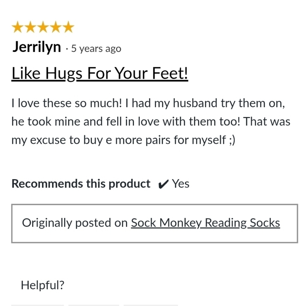 ❤️BUY 5 GET 3 FREE Barnes & Noble Sock Monkey Reading Socks - Picture 12 of 13